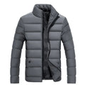 Jaqueta Puffer Masculina High Collar - Estilo e Conforto para o Outono/Inverno 2024