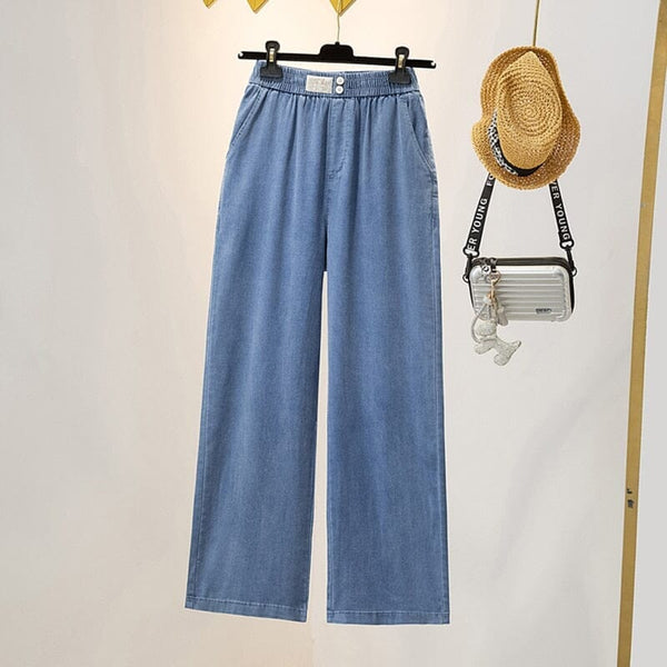 Calça Jeans Super Confort Roupas (Calças 1) Dashui Azul PP 