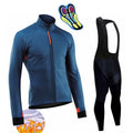 Conjunto Térmico CycleResistence Ciclismo Esportes (Roupas de Ciclismo 1) Dashui Azul | Bretelle P | 55Kg 