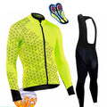 Conjunto Térmico CycleResistence Ciclismo Esportes (Roupas de Ciclismo 1) Dashui Verde | Bretelle P | 55Kg 