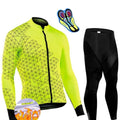 Conjunto Térmico CycleResistence Ciclismo Esportes (Roupas de Ciclismo 1) Dashui Verde | Calça P | 55Kg 