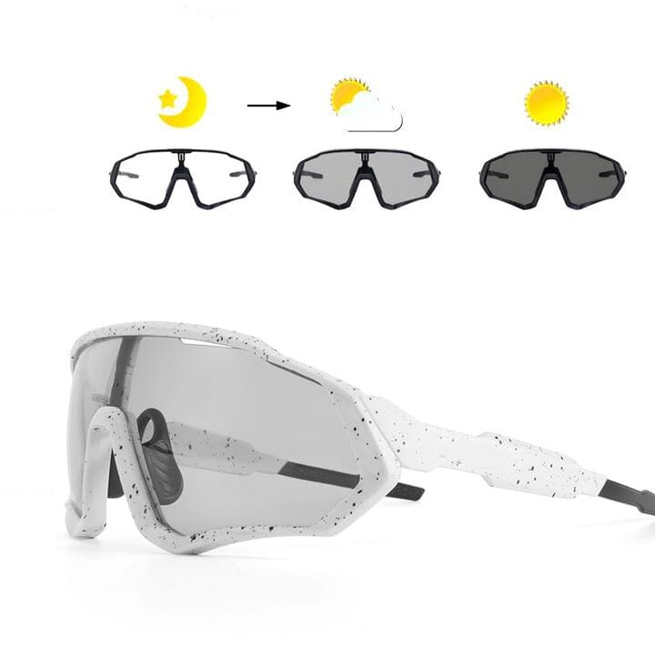Óculos Fotocromático Cycle Óculos (óculos para ciclismo) Dashui Branco 